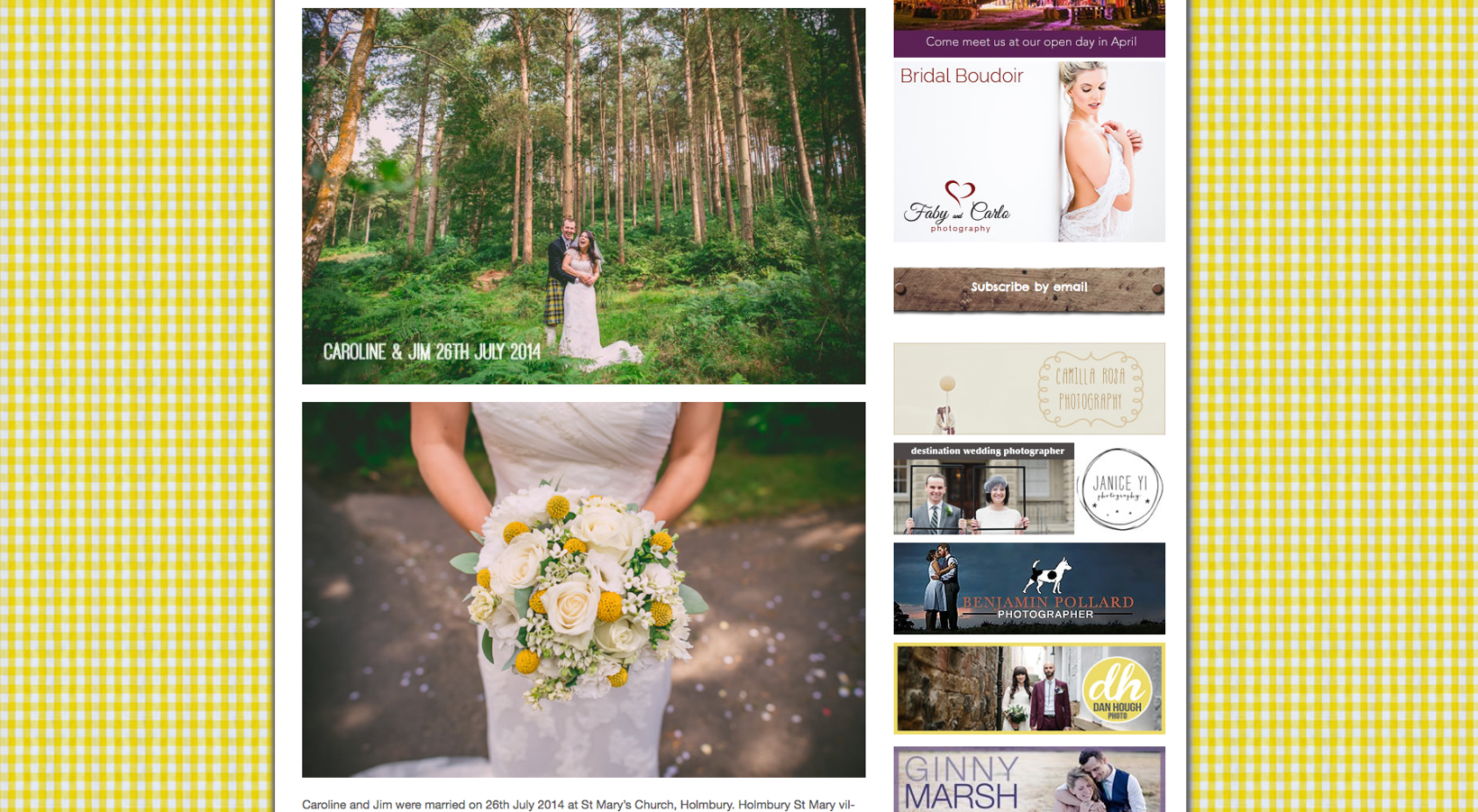 Featured on Boho Weddings Blog Surrey Hills Wedding