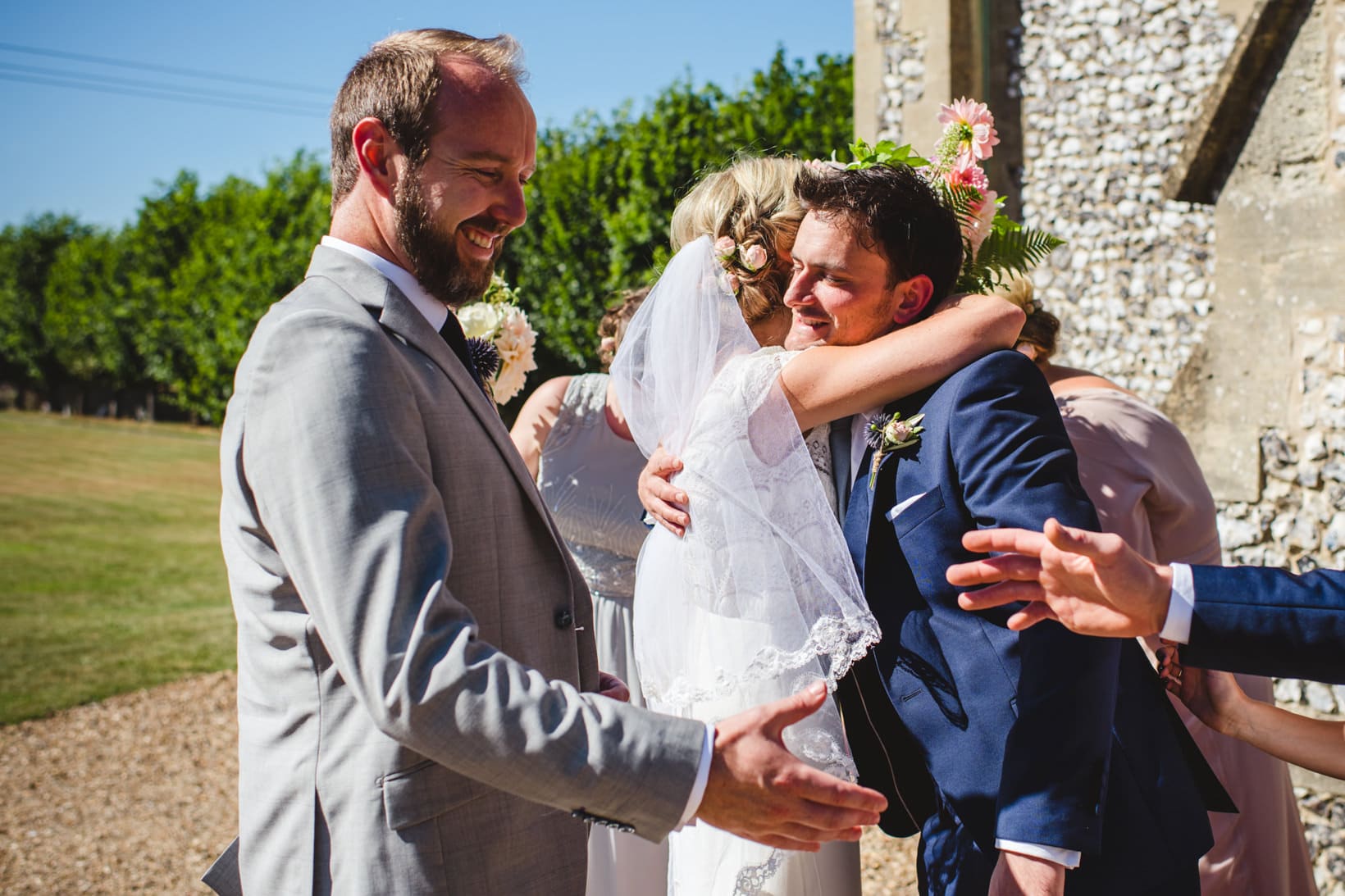 Surrey Wedding Photography Annie Brian Marquee Garden Wedding