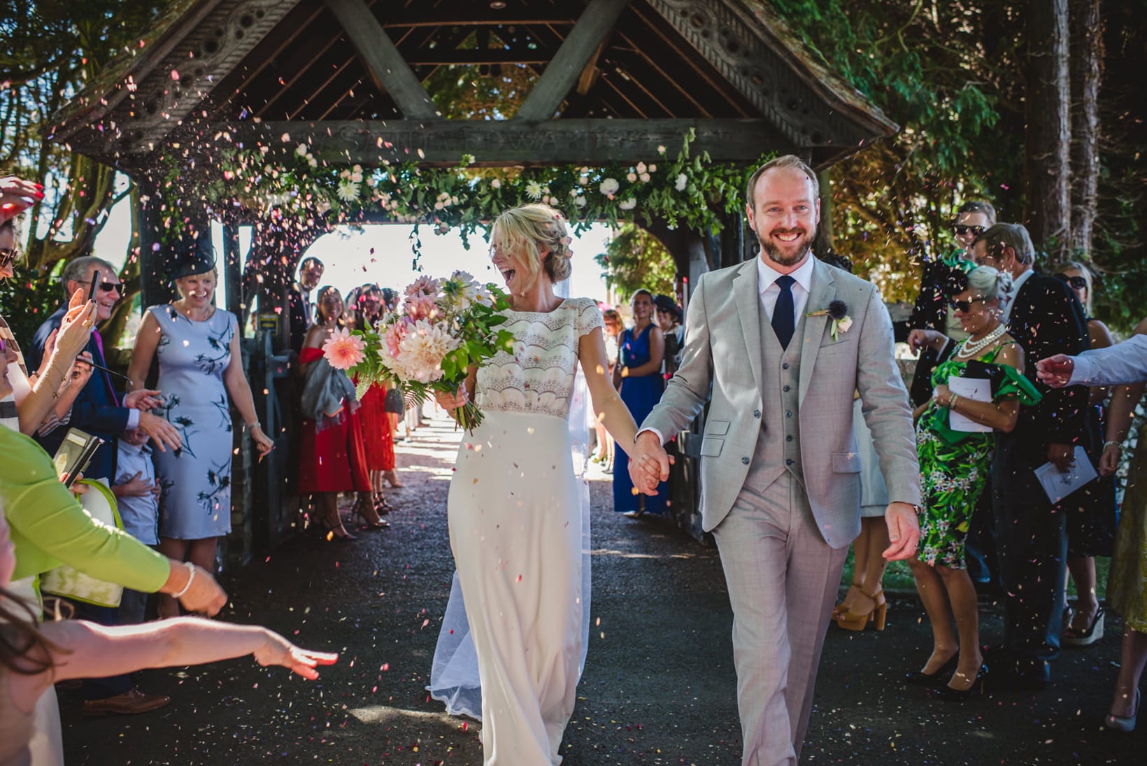 Surrey Wedding Photography Annie Brian Marquee Garden Wedding