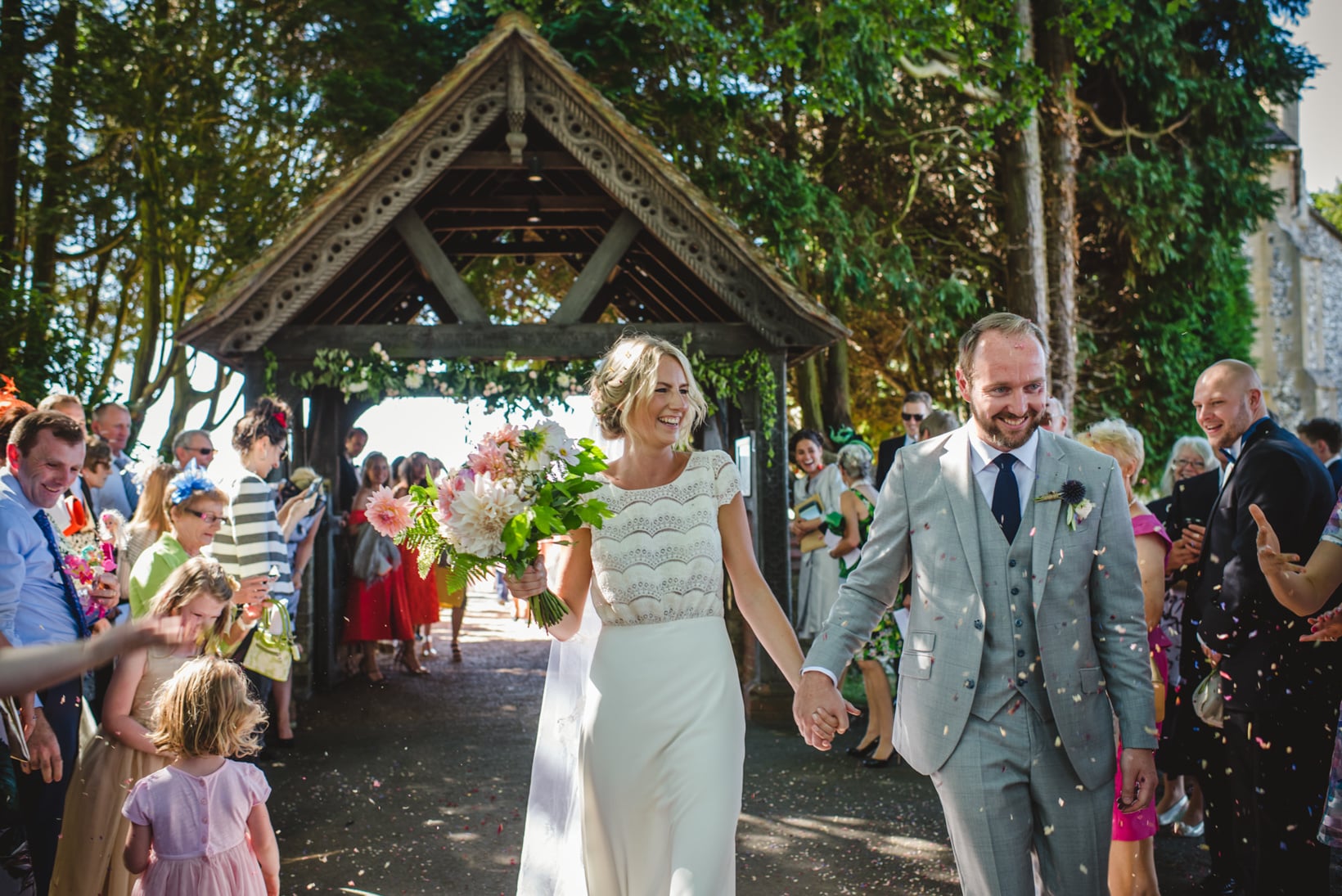 Surrey Wedding Photography Annie Brian Marquee Garden Wedding