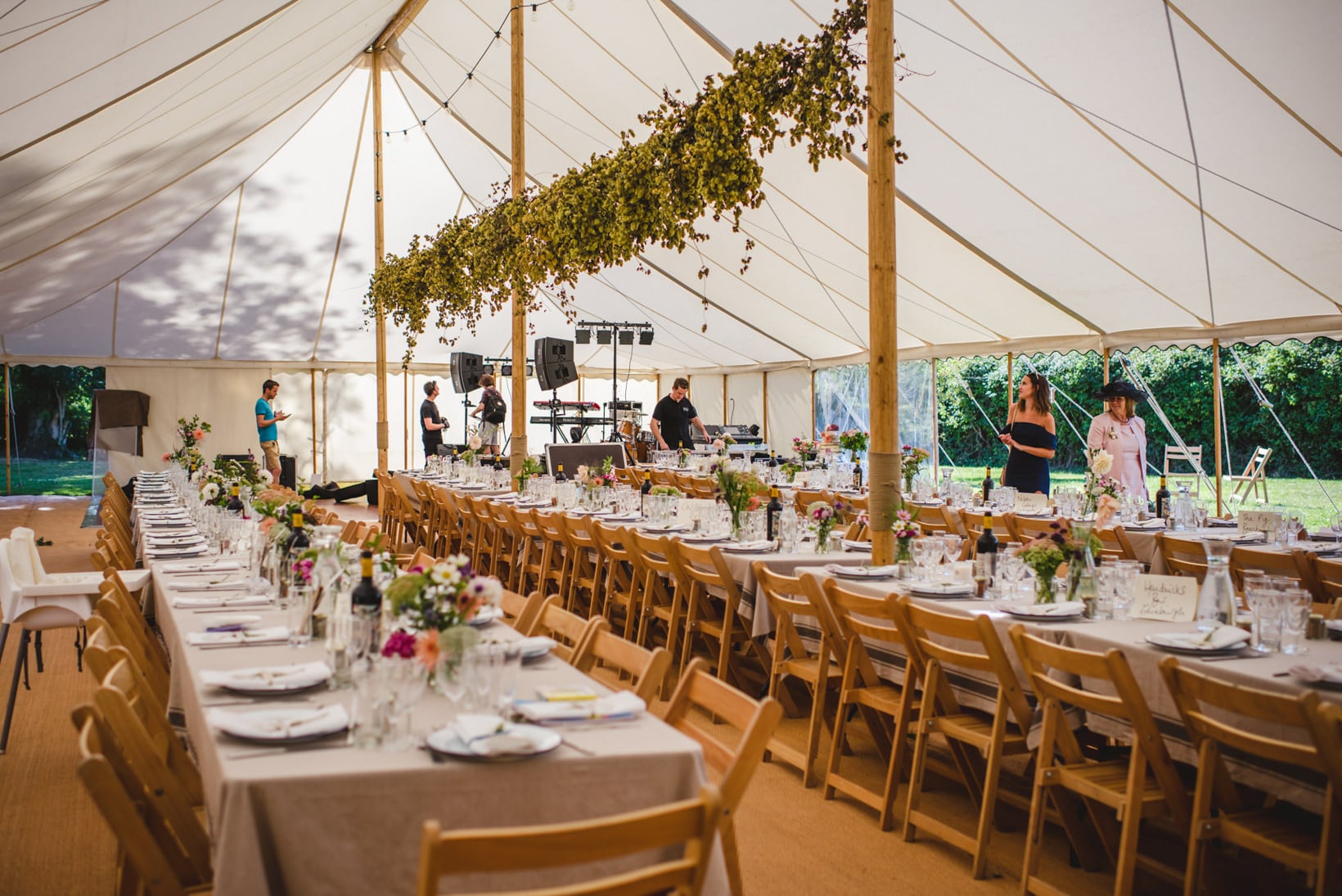 Surrey Wedding Photography Annie Brian Marquee Garden Wedding