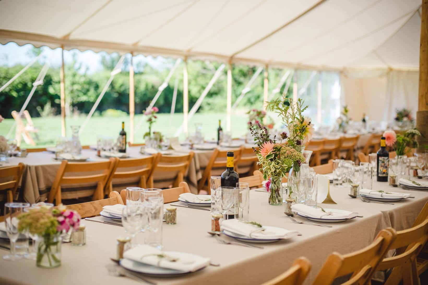 Surrey Wedding Photography Annie Brian Marquee Garden Wedding