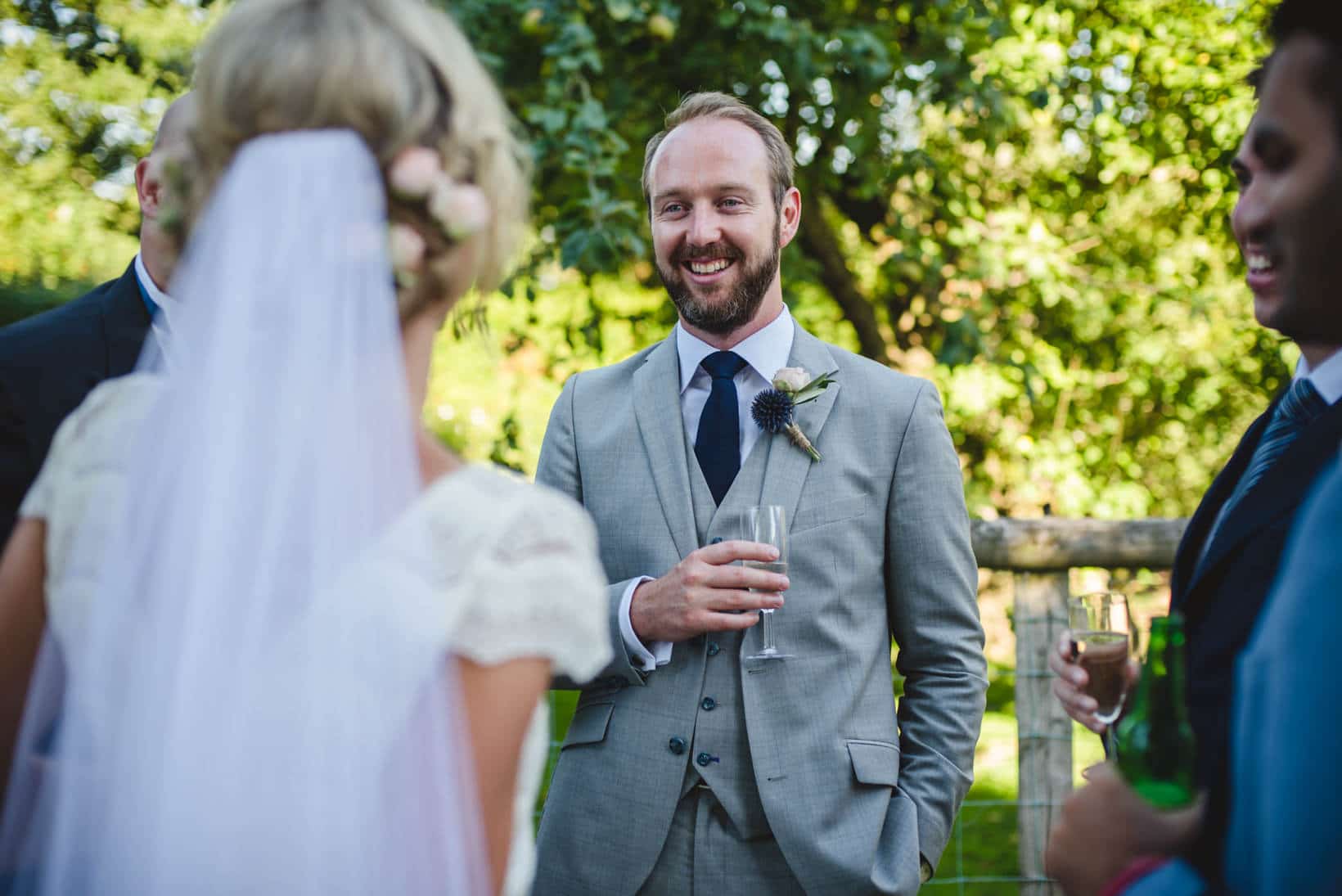 Surrey Wedding Photography Annie Brian Marquee Garden Wedding