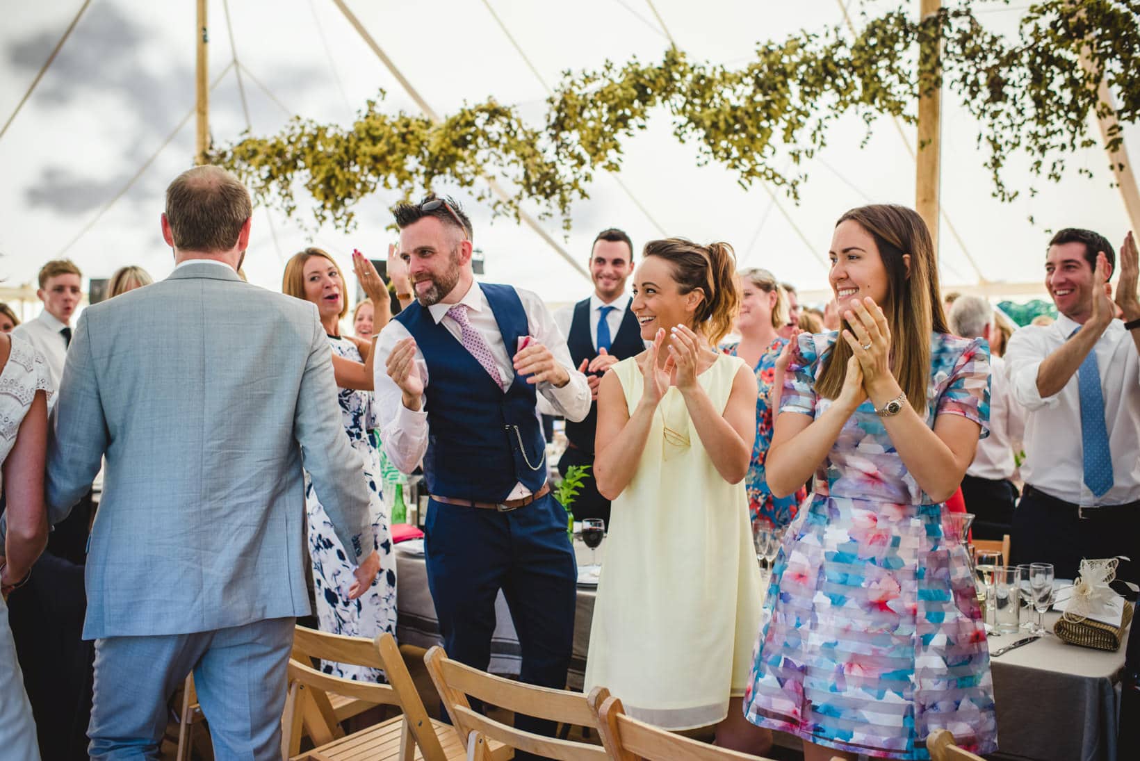 Surrey Wedding Photography Annie Brian Marquee Garden Wedding