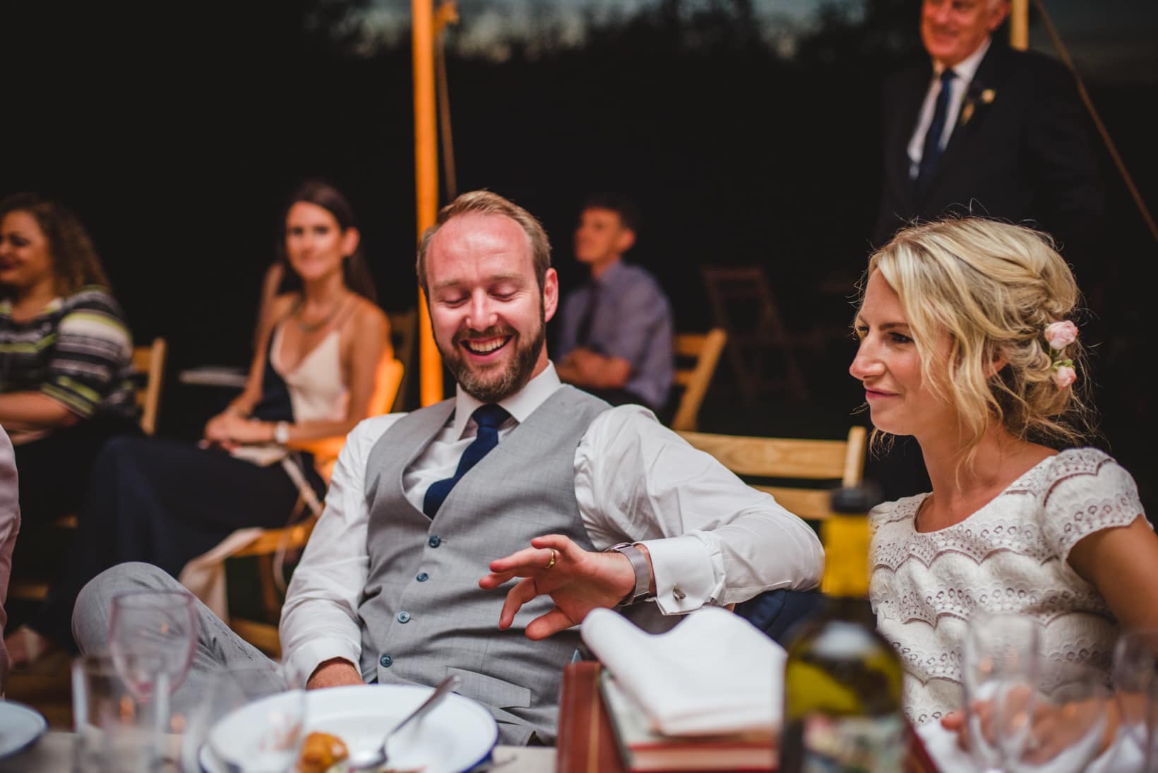 Surrey Wedding Photography Annie Brian Marquee Garden Wedding