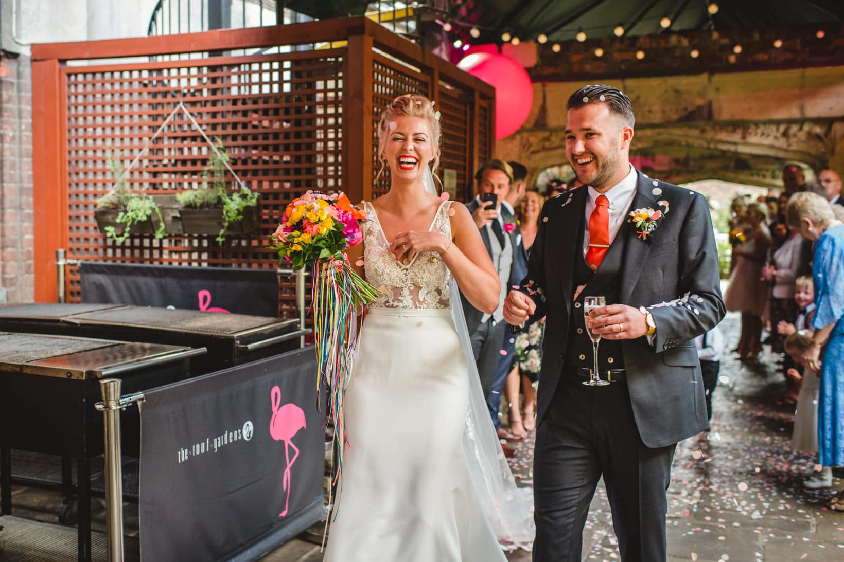 Carley Tom Kensington Roof Garden London Wedding Photography