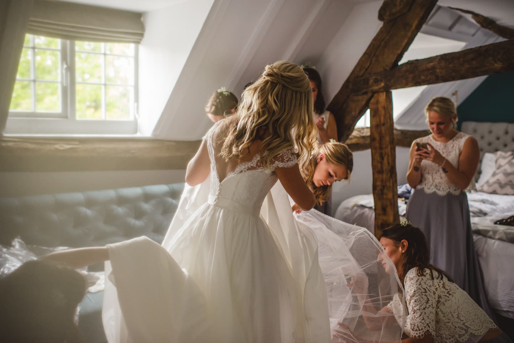 Lucy Rich Stone Barn Cotswolds Wedding Photography