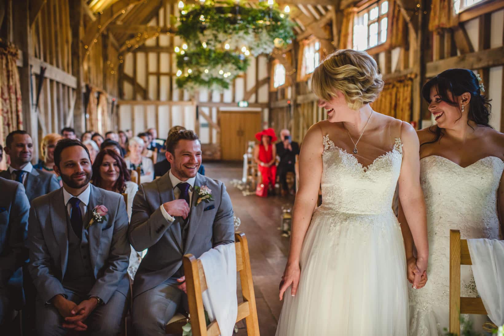 Gemma Emma Gate Street Barn Surrey Wedding Photography