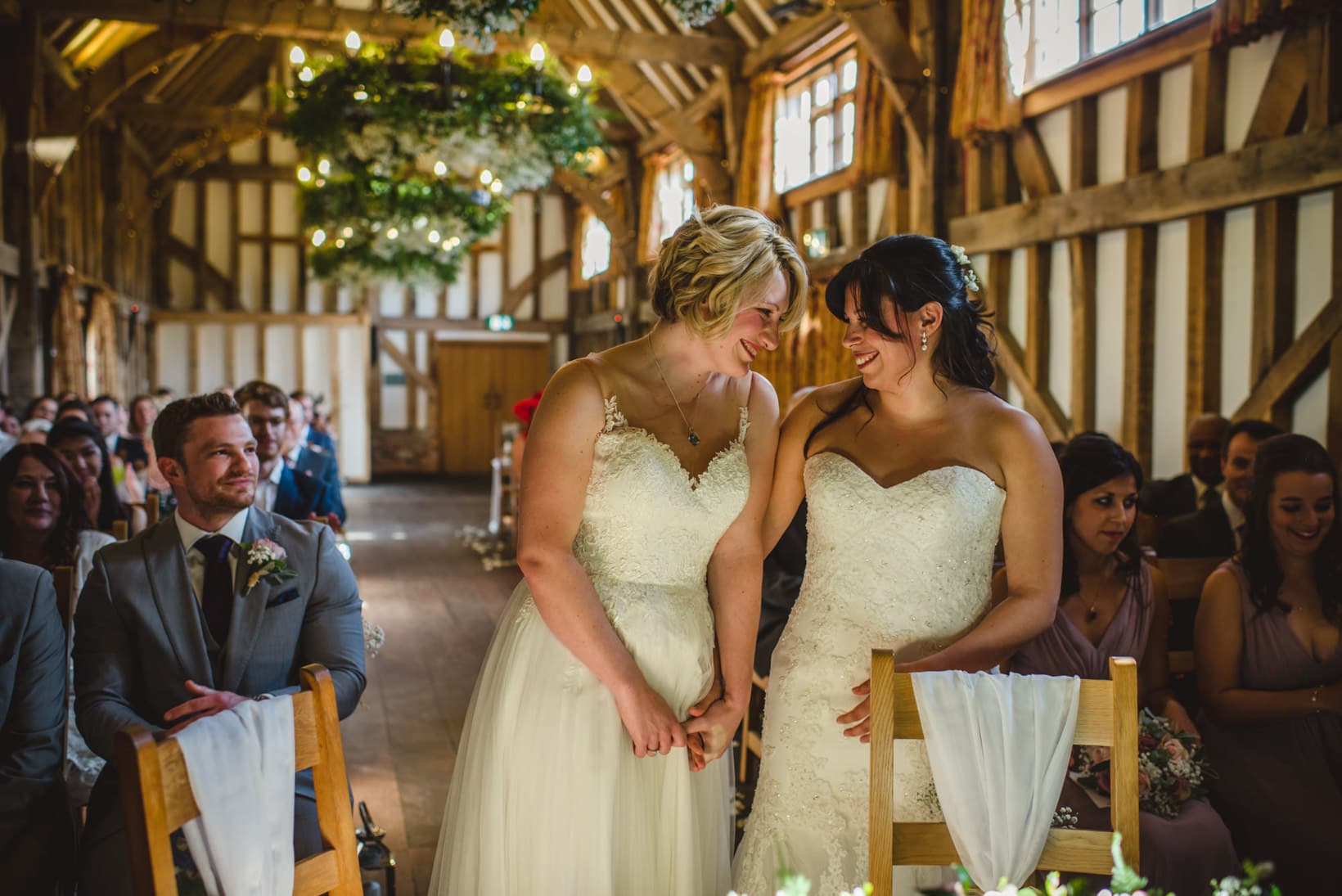 Gemma Emma Gate Street Barn Surrey Wedding Photography