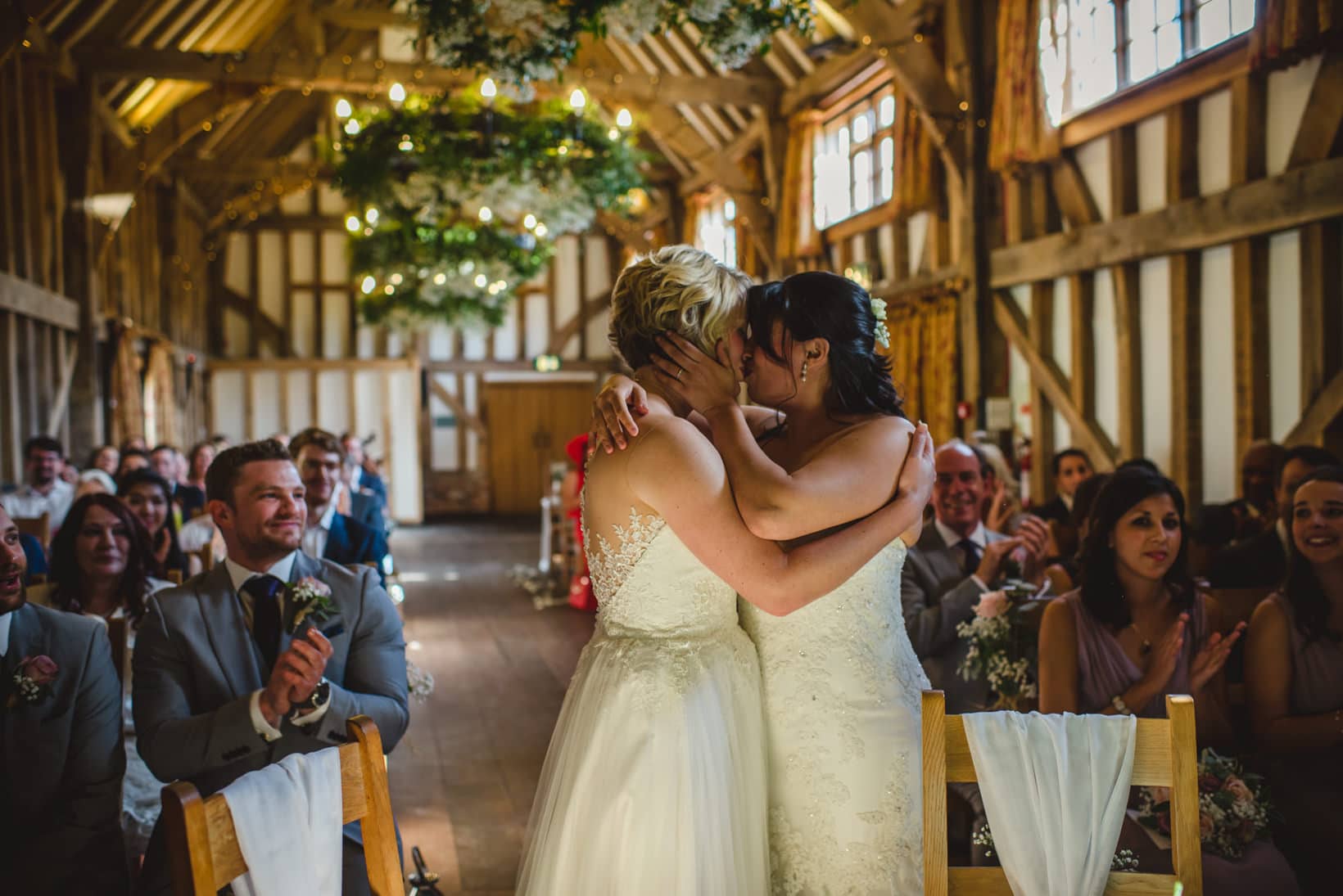 Gemma Emma Gate Street Barn Surrey Wedding Photography