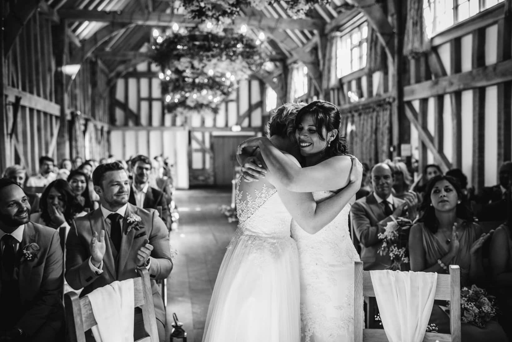 Gemma Emma Gate Street Barn Surrey Wedding Photography