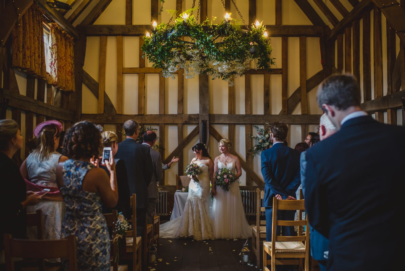 Gemma Emma Gate Street Barn Surrey Wedding Photography