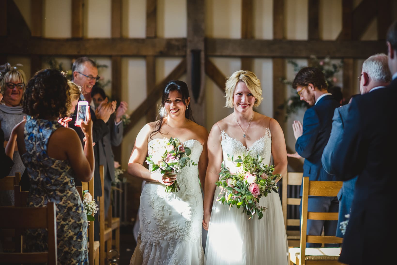 Gemma Emma Gate Street Barn Surrey Wedding Photography