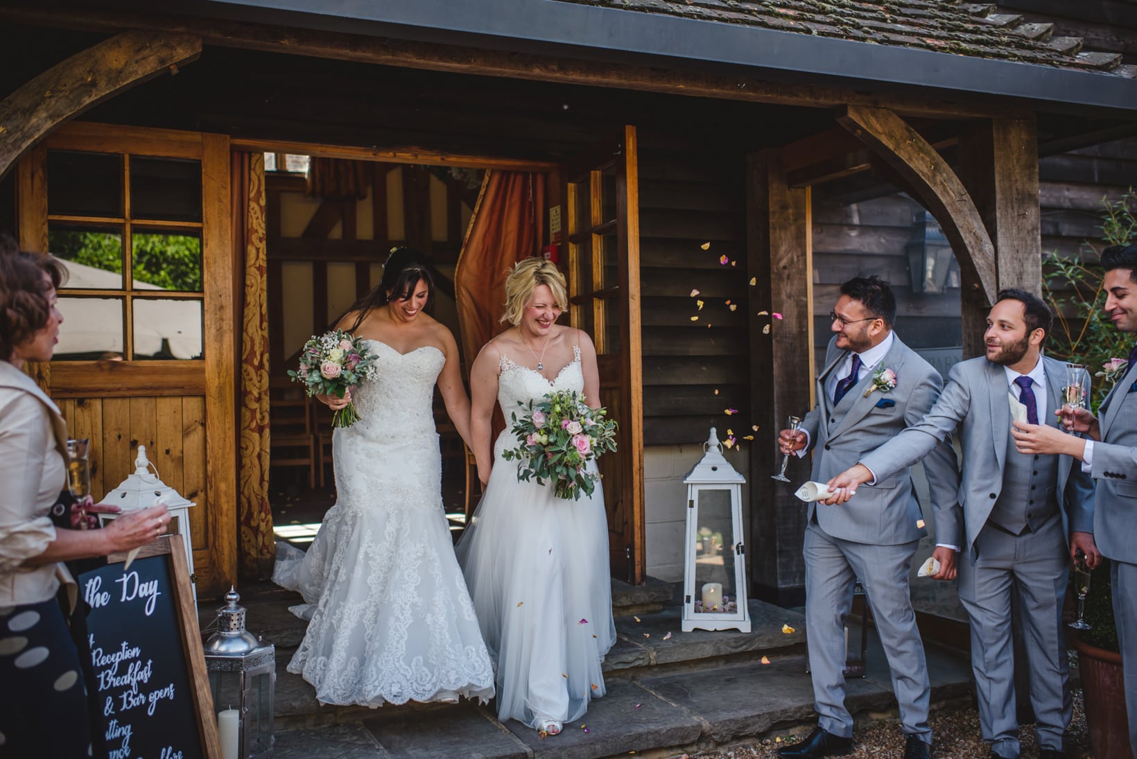 Gemma Emma Gate Street Barn Surrey Wedding Photography