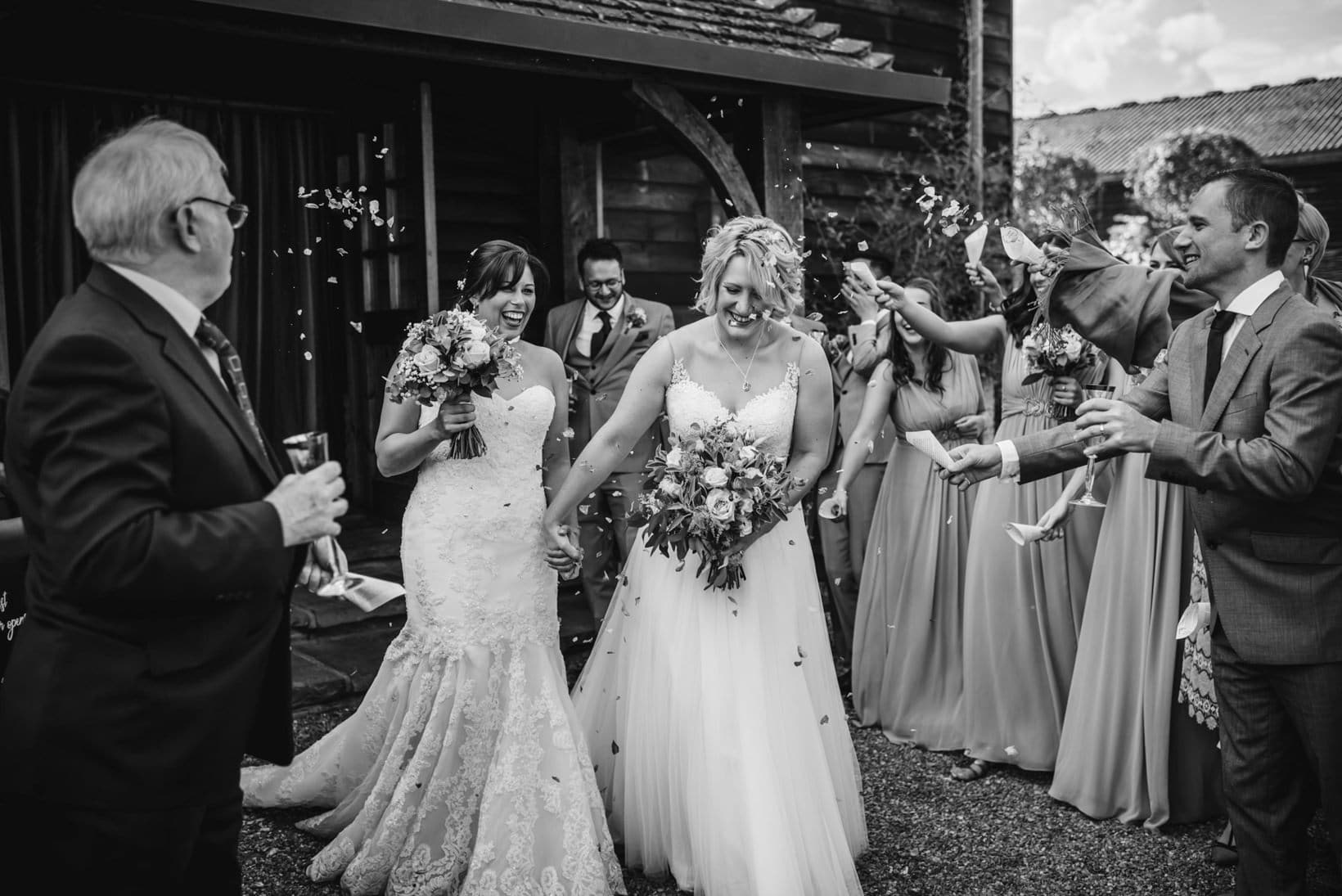 Gemma Emma Gate Street Barn Surrey Wedding Photography