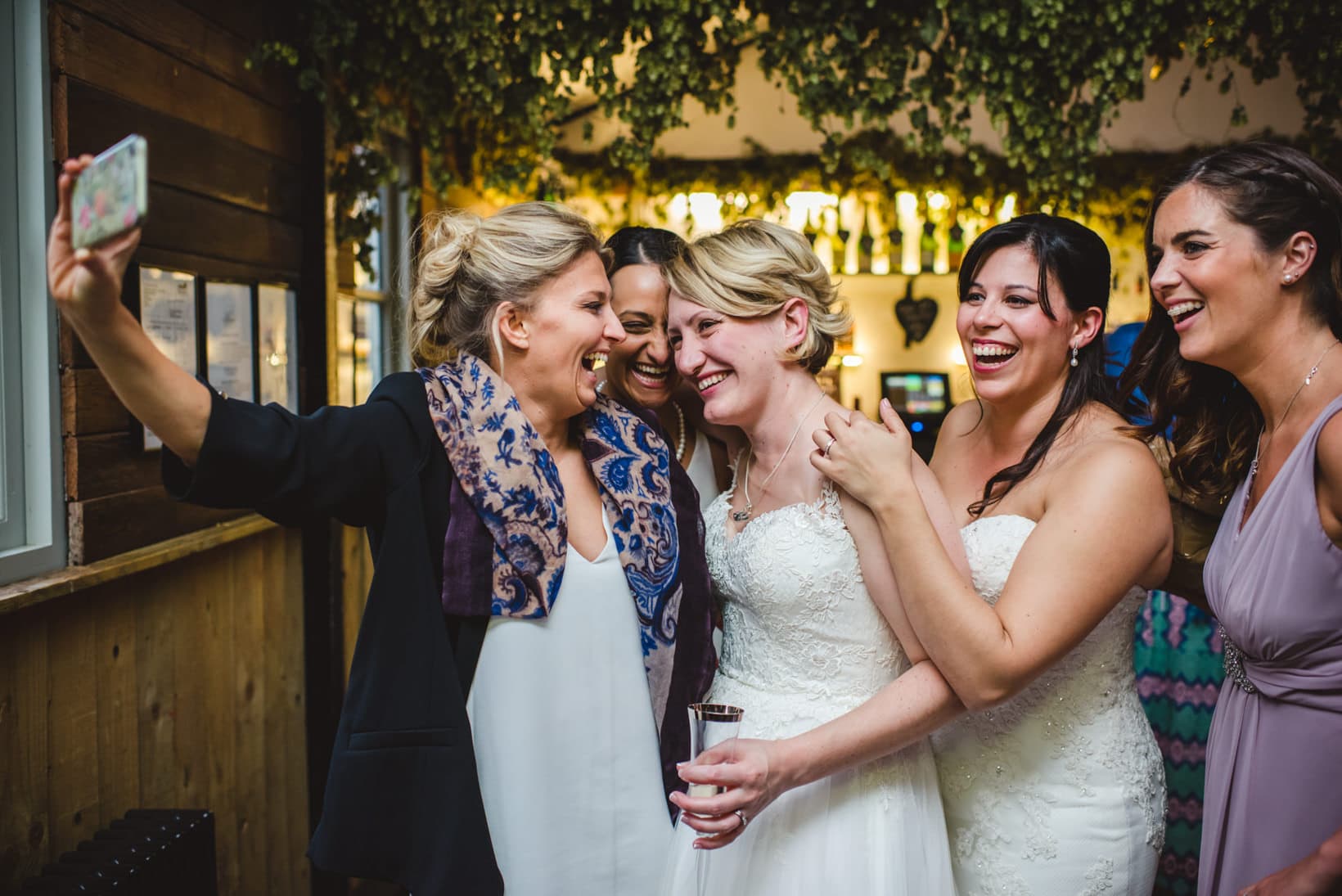 Gemma Emma Gate Street Barn Surrey Wedding Photography