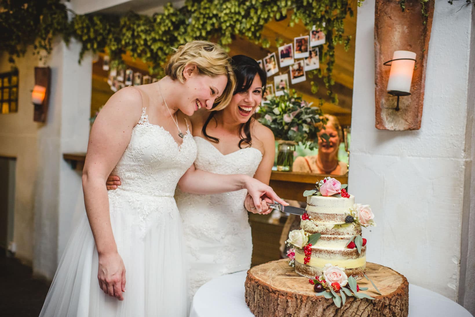 Gemma Emma Gate Street Barn Surrey Wedding Photography