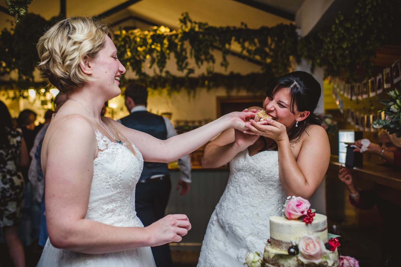 Gemma Emma Gate Street Barn Surrey Wedding Photography