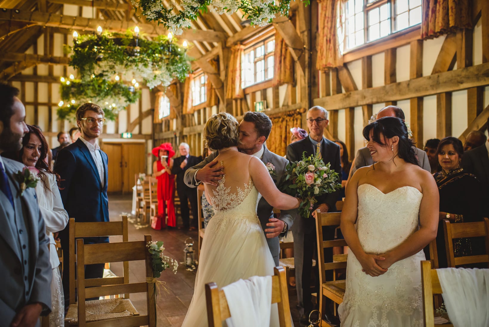 Gemma Emma Gate Street Barn Surrey Wedding Photography