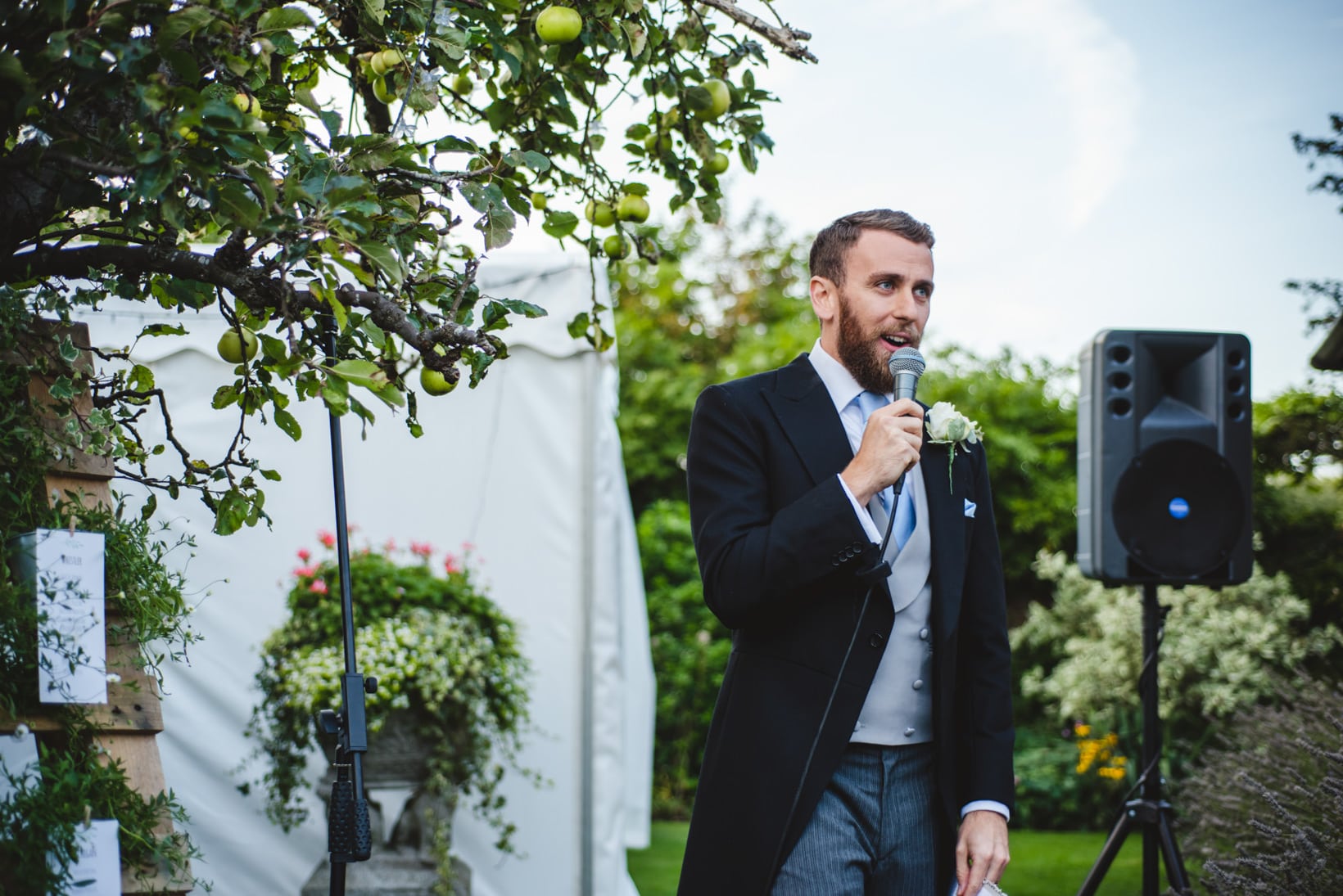 Lucy Simon Surrey Garden Marquee wedding Sophie Duckworth Photography